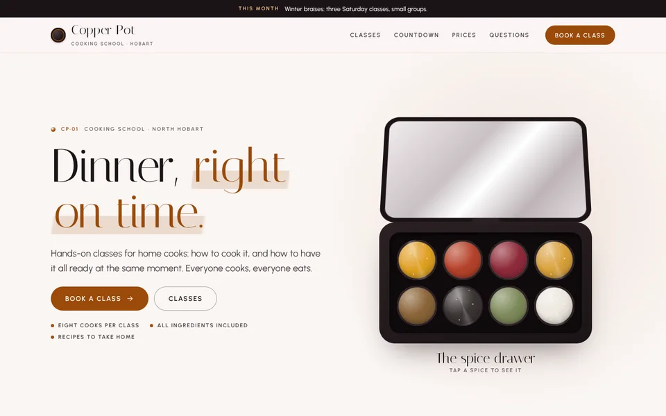 Copper Pot example site
