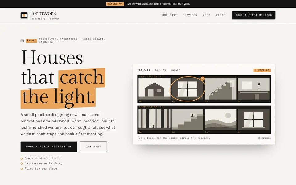 Formwork example site