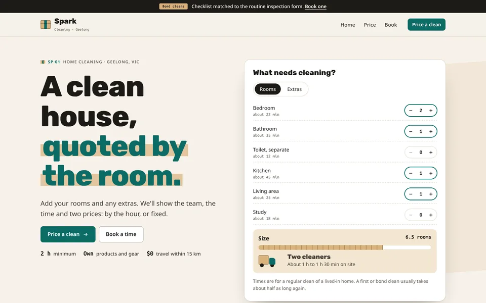 Spark example site