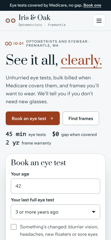 Focal template on a phone
