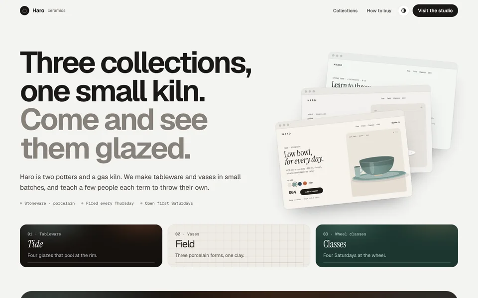Haro Ceramics example site