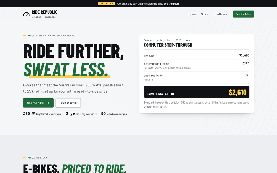 Ride Republic example site