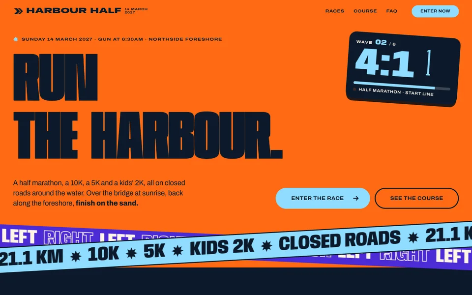 Harbour Half example site