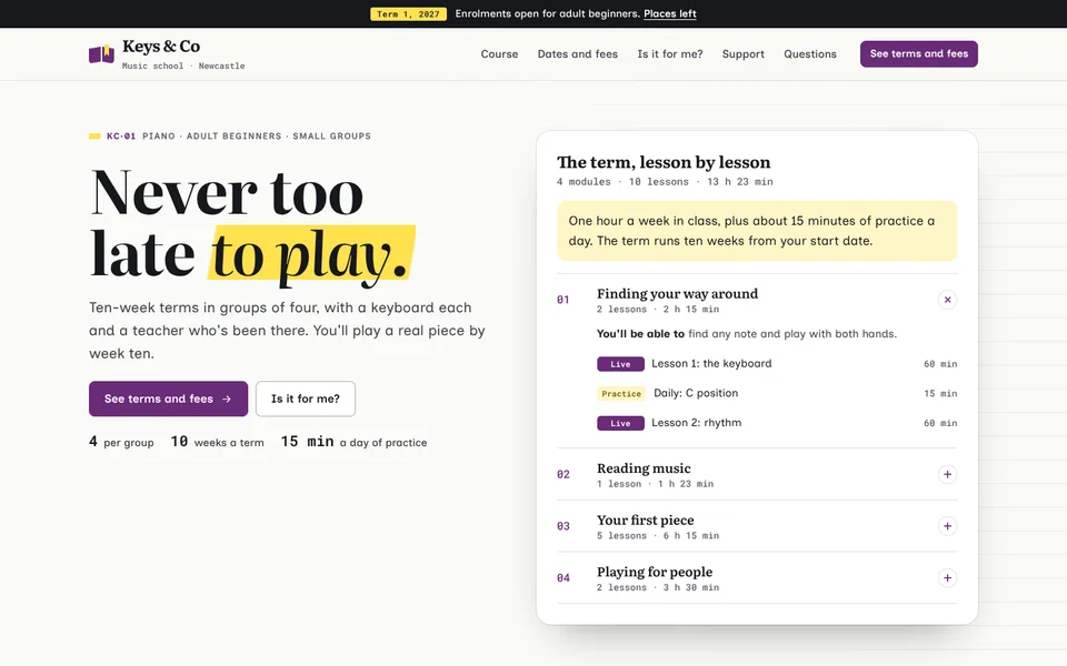 Keys & Co example site