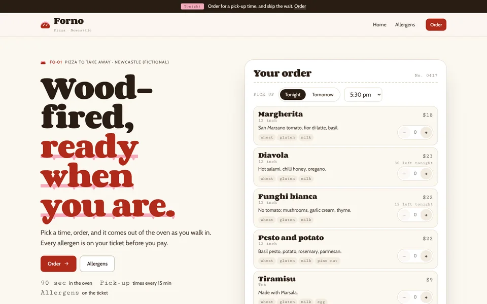 Forno example site