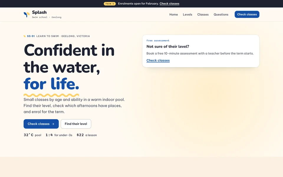 Splash example site