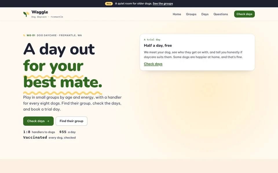Waggle example site
