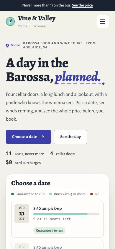 Waypoint template on a phone